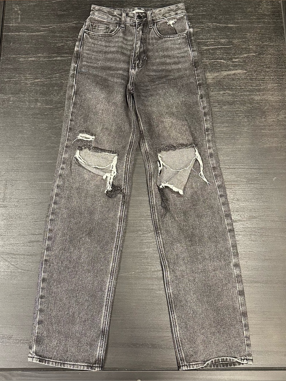 Pacsun Boyfriend Jeans Size 23 Black Gray